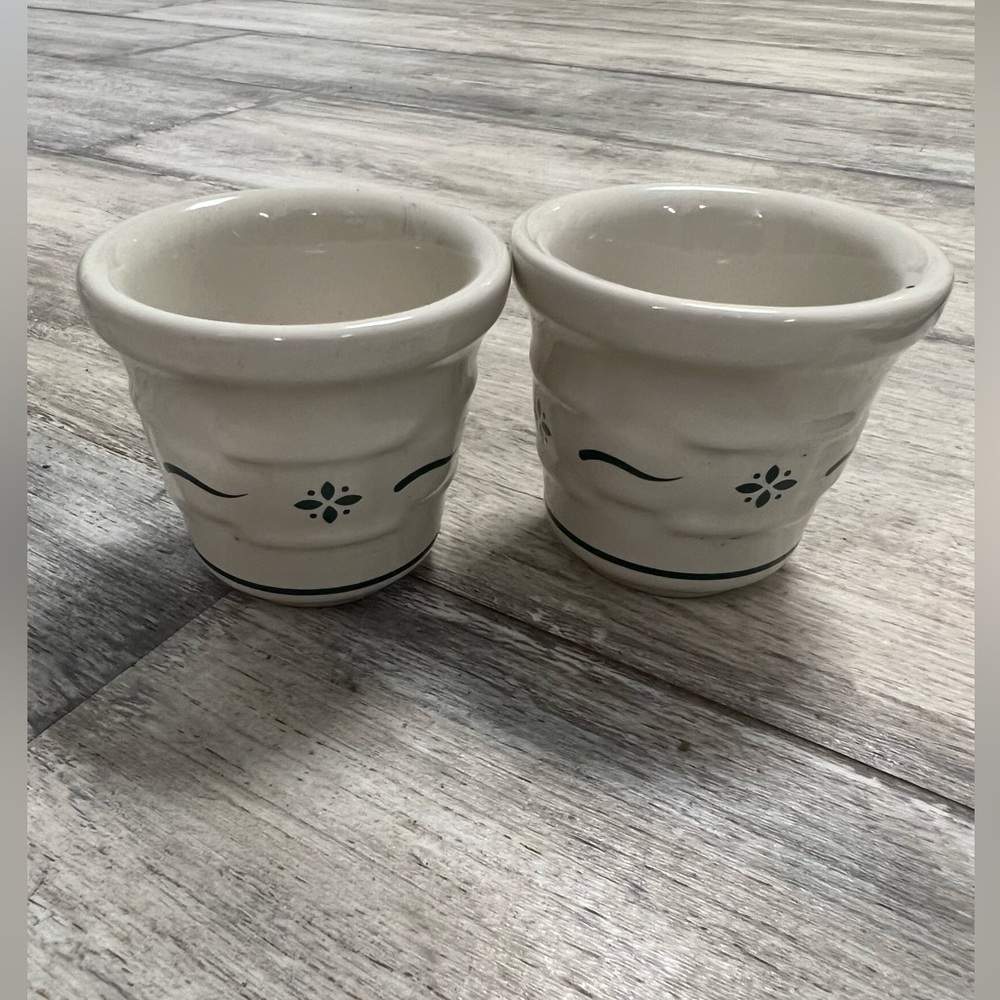 Longaberger Blue Weave Woven Traditions Votive Holders